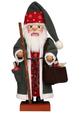 0-833 - Christian Ulbricht Nutcracker - Santa with Fruit - 19\H x 9\W x 6\D