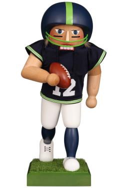 0-837 - Christian Ulbricht Nutcracker - Football Star - 16.25\H x 7.25\W x 9.75\D