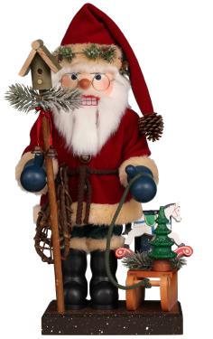 0-843 - Christian Ulbricht Nutcracker - Santa With Sled - 18.5\H x 10.6\W x 9\D
