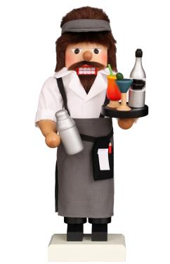0-859 - Christian Ulbricht Premium Nutcracker - Barkeeper - 17.25\H x 9\W x 7.8\D