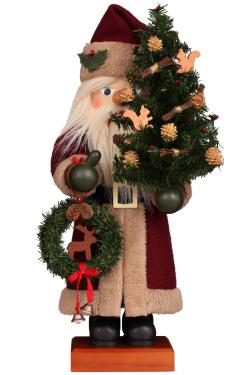 0-863 - Christian Ulbricht Premium Nutcracker - Woodland Santa - 18.75\H x 8\W x 9\D