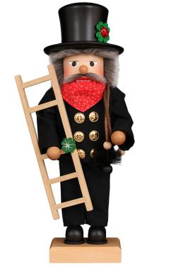 0-868 - Christian Ulbricht Premium Nutcracker - Chimney Sweep - 8.9\H x 19.5\W x 6.9\D