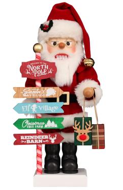 0-883 - Christian Ulbricht Nutcracker - Northpole Santa - 18.7\H x 8.9\W x 6.9\D