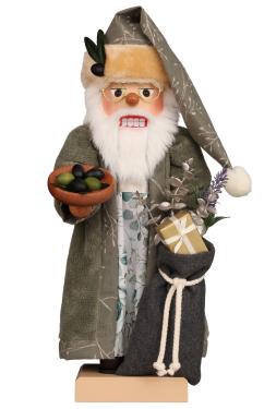 0-886 - Christian Ulbricht Nutcracker - Mediterranean Santa  - 18.9\H x 7.5\W x 8.1\D