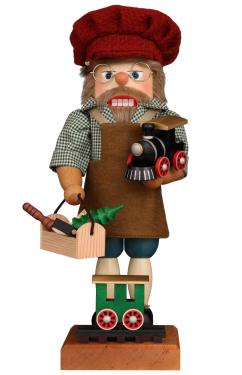 0-887 - Christian Ulbricht Nutcracker - Railroad Builder - 17.9\H x 8.3\W x 9.3\D