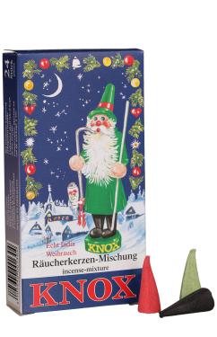 015100X - Knox Large Incense - Assorted Scents - 1 Box of 24 pcs - 5\H x 2.5\W x .75\D