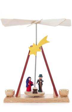 074-027 - Dregeno Mini Pyramid - Nativity Scene - 5.25\H x 4.25\W x 4.5\D