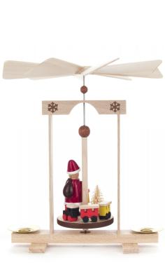 074-087 - Dregeno Mini Pyramid - Santa with Train - 6.5\H x 5\W x 2\D