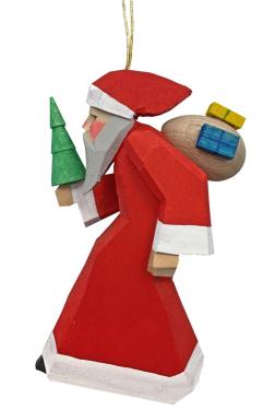 083-051-1H - Dregeno Ornament - Hand Carved Santa - 3\H x 2\W x 2\D