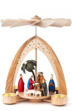 085-265BT - Dregeno Pyramid - Nativity - 10.75\H x 8.5\W x 8.5\D