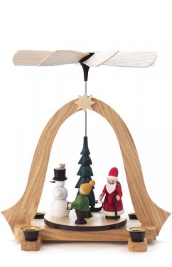 085-324B - Dregeno Pyramid - Santa Snowman - 10\H x 9\W x 7.5\D