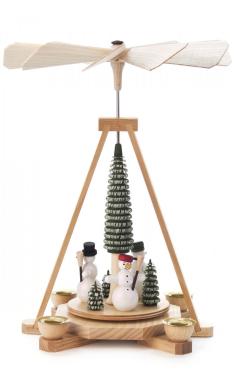 085-509 - Dregeno Pyramid - Snowmen - 9.85\H x 7.7\W x 7.7\D