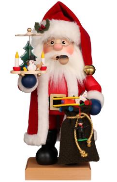 1-203 - Christian Ulbricht Smoker - Santa Claus With Pyramid and Gifts - 14.5\H x 7.25\W x 7.5\D