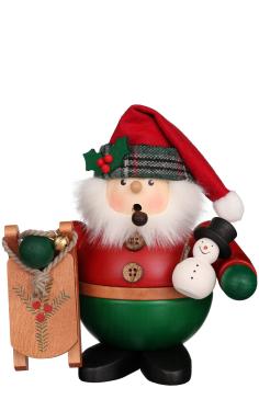 1-465 - Christian Ulbricht Incense Burner - Santa with Sled - 6\H x 5.5\W x 4.5\D