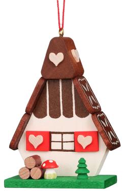 10-0052 - Christian Ulbricht Ornament - Gingerbread House - 3\H x 2.5\W x 1\D