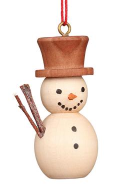 10-0212 - Christian Ulbricht Ornament - Snowman - 1.75\H x 1.5\W x 1\D