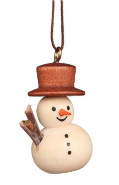 10-0446 - Christian Ulbricht Ornament - Snowman - 1.25\H x .75\W x .75\D