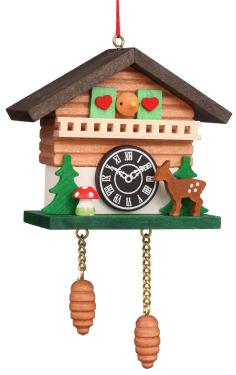 10-0827 - Christian Ulbricht Ornament - Cuckoo with Deer - 3\H x 2\W x 1\D