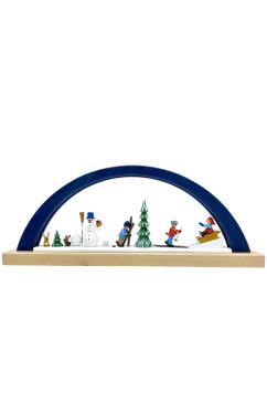 1095 - Richard Glaesser Arch - Winter Children - 15.75\H x 6.25\W x 2\D