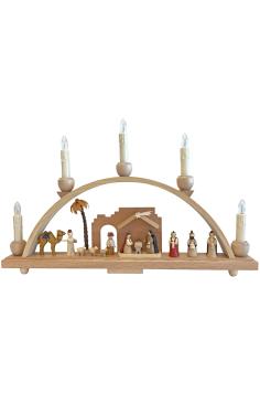 1228 - Richard Glaesser Arch - Nativity Scene - 11.25\H x 19\W x 2\D