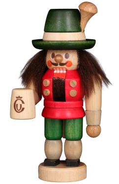 13-0523 - Christian Ulbricht Mini Nutcracker - Bavarian - 4.1\H x 2.0\W x 2.2\D
