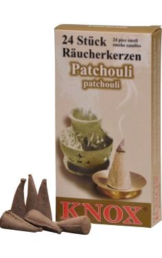 13290 - Knox Large Incense - Patchouli scent - box of 24 pcs - 1.25\H x .5\W x .5\D
