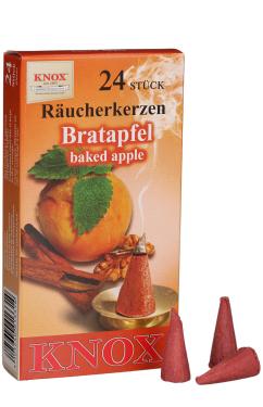 13310 - Knox Large Incense - Baked Apple scent - box of 24 pcs - 5\H x 2.5\W x .75\D