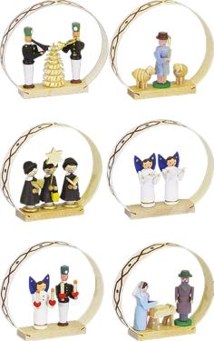 1338 - Richard Glaesser Ornaments - Assorted Figures - 3\H x 3\W x .5\D