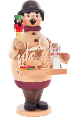 1343-14 - Dregeno Incense Burner - Xmas Salesman - 6.5\H x 3.25\W x 4\D