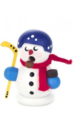 136-177 - Dregeno Incense Burner - Snowman Hockey - 3\H x 2\W x 1.5\D