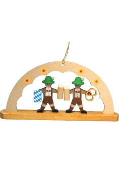 13619 - Richard Glaesser Ornament - Arch with Bavarians - 2\H x 4.5\W x .5\D