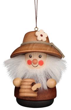 15-0219 - Christian Ulbricht Ornament - Beekeeper (Natrual) - 3.2\H x 2.1\W x 2.2\D
