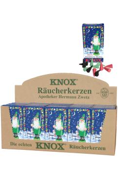 15100 - Knox Large Incense - Assorted scents - Display box of 25 units of 24 pcs - 8.75\H x 13\W x 4.5\D