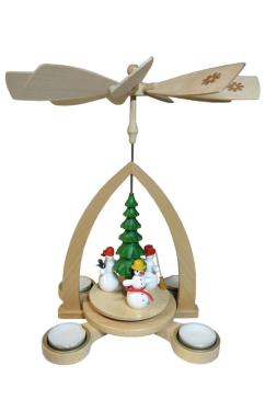 15674 - Richard Glaesser Pyramid - Snowmen - 10.5\H x 9\W x 9\D