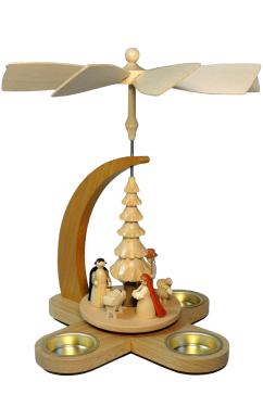 15871 - Richard Glaesser Pyramid - Nativity Scence (Natural) - 11\H x 8\W x 8\D