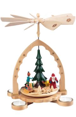 16083 - Richard Glaesser Pyramid - Xmas Forest - 9.6\H x 6.9\W x 7.8\D