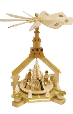 16208 - Richard Glaesser Pyramid - Nativity Scene - 11.5\H x 9\W x 9\D
