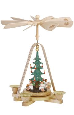 1665 - Richard Glaesser Pyramid - Angels - 10.5\H x 9.25\W x 9.25\
