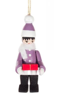 199-590-2 - Dregeno Ornament - Winter Child Purple - 1.75\H x .75\W x .5\D