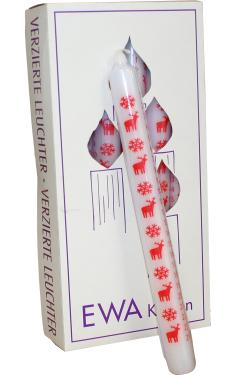 2225W - German Advent Candle - White - 10\H x .75\W x .75\D