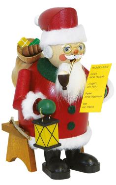 26112 - Richard Glaesser Incense Burner - Santa Claus With Wishlist - 6.5\H x 4.5\W x 4.5\D