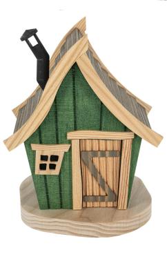 2631  -  Richard Glaesser Smoker - Green Smokehouse   -  8\H x \W x \D
