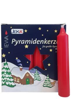 29318 - German Candle for Pyramids - Red - 4.25\H x .675\W x .675\