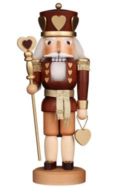 32-320 - Christian Ulbricht Nutcracker - King of Hearts (Natural) - 14.8\H x 5.7\W x 4.9\D