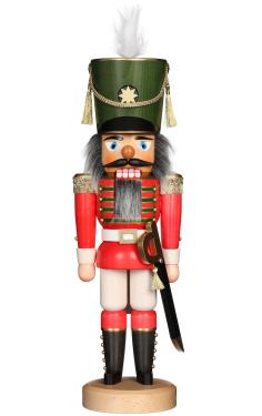 32-530 - Christian Ulbricht Nutcracker - Red Soldier - 17\H x 5.5\W x 5\D