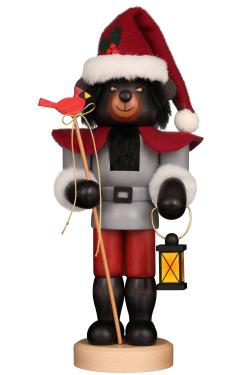 32-597 - Christian Ulbricht Nutcracker - Teddy Kris Kringl Black Bear - 15.25\H x 5.75\W x 4.5\D