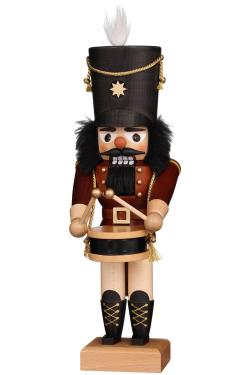 32-625 - Christian Ulbricht Mini Nutcracker - Drummer (Natural) - 12.5\H x 4\W x 4.5\D