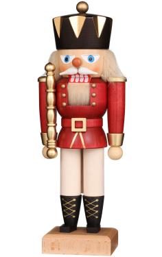 32-645 - Christian Ulbricht Nutcracker - Red King - 10.5\H x 4\W x 3\D