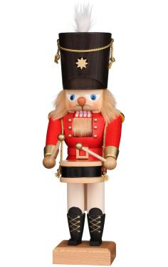 32-655 - Christian Ulbricht Nutcracker - Red Drummer - 11.5\H x 4\W x 4.25\D