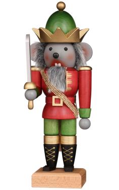 32-672 - Christian Ulbricht Nutcracker - Mouse King - 10.6\H x 3.75\W x 3.75\D